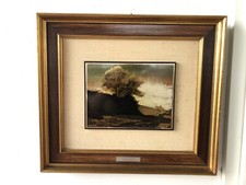 WALTER LAZZARO. Campagna Romana. Opera Su Lastra Argento 800. Anni 70