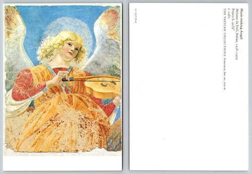 Cartolina angelo musicale - cartolina,