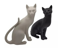 Rarità Vintage Franklin Mint Porcellana Gatti Yin Yang Counterpoint 1986