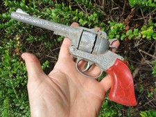 VECCHIA PISTOLA GIOCATTOLO X BAMBINI JOAL METALLO VINTAGE COW BOY FAR WEST COLT