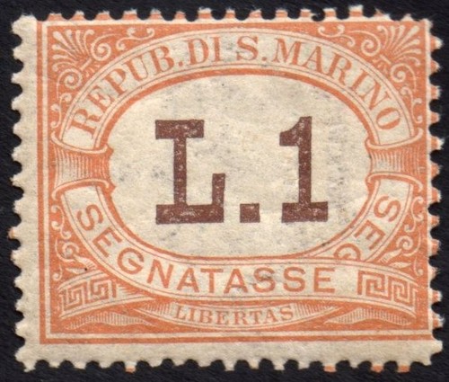 San marino 1925 - marino, segnatasse