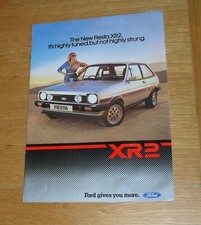 Brochure Ford Fiesta XR2 1981-1982 - Fiesta XR2 Mk1
