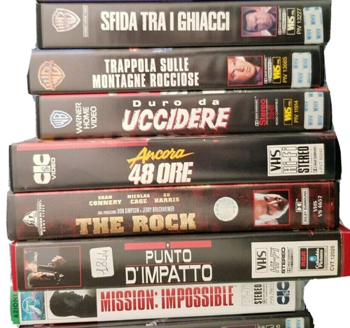 Vhs film azione - vhs, originali