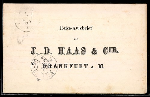 Francoforte j d - m.,, d.