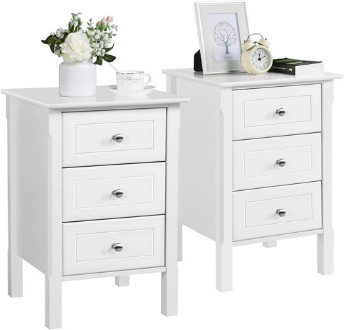Set comodini legno bianco - comodini, in