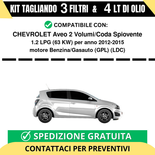 Tagliando per chevrolet - tagliando, 2