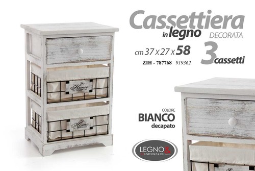 Cassettiera anticata - cassettiera, 3