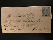 FIRMA DIENA LETTERA VIAGGIATA FIRENZE CAPITALE "FERRO DI CAVALLO"  II TIPO 1865 