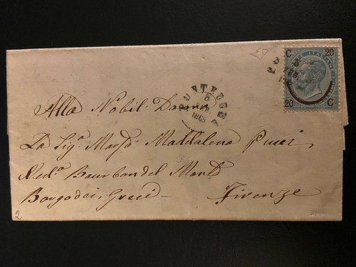 Firma diena lettera viaggiata - diena,