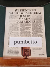 Advertising English Werbung * 1980 * HI-FI ORTOFON MC 20 MK II