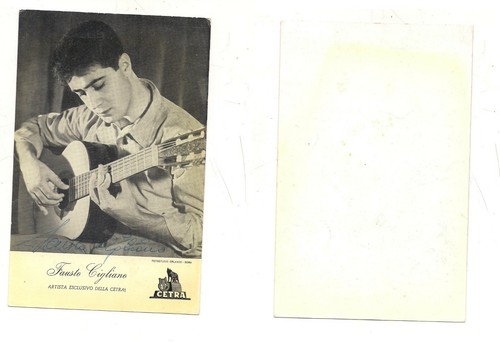 1204 autografo fausto - fausto, cigliano