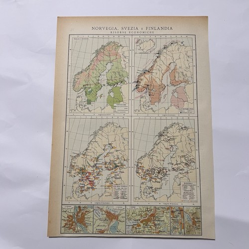 Mappa storica norvegia svezia - norvegia,