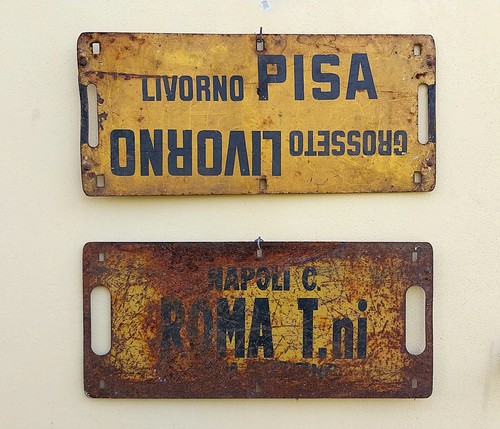 Plaques ferroviarie italia - plaques,