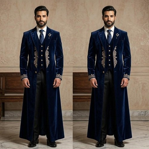 Cappotto lungo uomo - , velluto