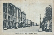 cs76 cartolina benevento citta' viale principe di napoli campania 1932