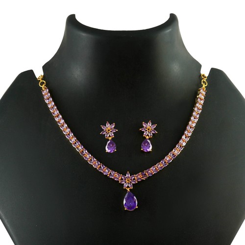 Set collana zirconi placcati