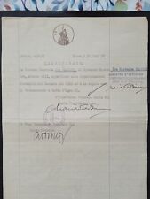 Documento su carta bollata Gioventù Italiana Littorio- Fiume. 1942.