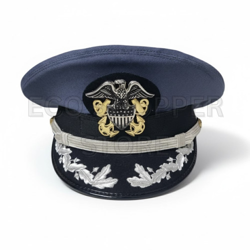 Navy senior officer visor - navy,