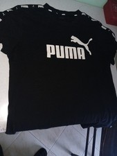 T-shirt Puma uomo nera in