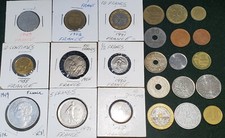 FRANCE FRENCH LOT 24 COINS