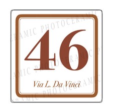 numeri civici mattonella