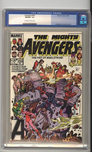 Avengers 250 cgc - 9.8, al