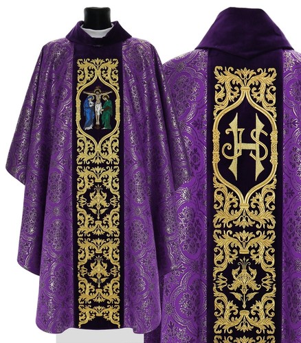 Casula gotica viola con - gotica,