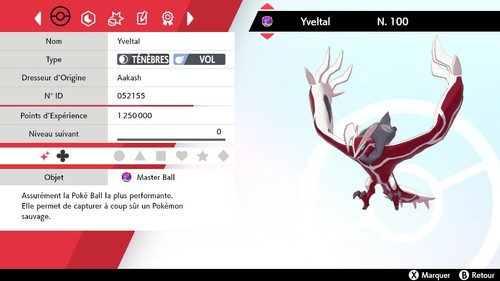 Pokemon yveltal shiny 6iv - pokemon,