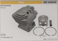 11280201250 CILINDRO E PISTONE COMPLETO MOTOSEGA STIHL MS 461 Ø 52