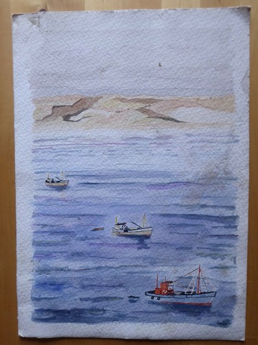 Dipinto acquerello con - ad,