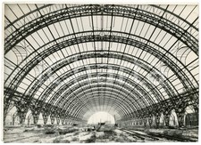 1930 ca MILANO Cantiere nuova Stazione Centrale - Costruzione delle navate *Foto