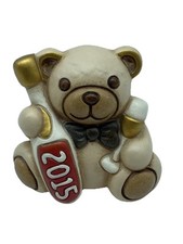THUN orso Teddy auguri  buon anno 2015 Rosso, Altezza 7 cm.