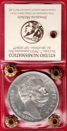 Lire 1879 scudo - 5,