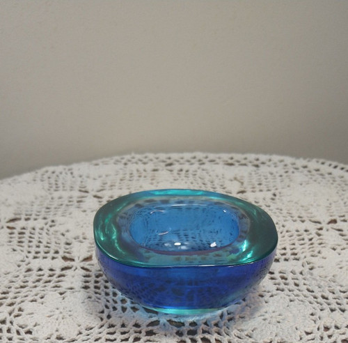 Murano sommerso geode - murano, ciotola