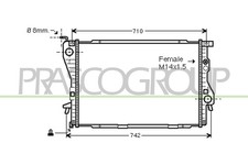 PRASCO Radiatore Acqua BMW