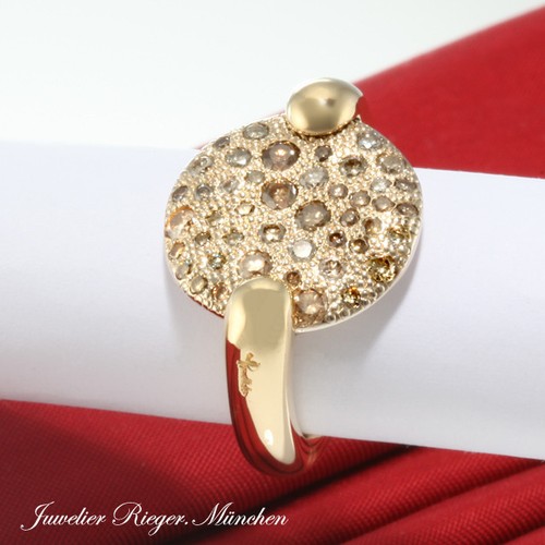 Anello pomellato sabbia oro - anello,
