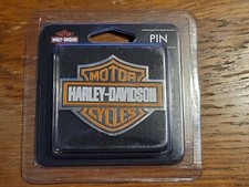 Harley Davidson Barra e Scudo Logo Giacca Moto Gilet Spilla Bavero Nuovo