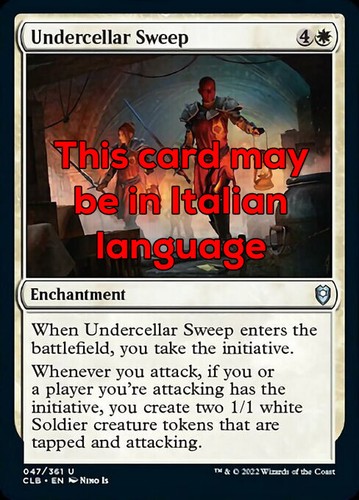 Mtg undercellar sweep exc - undercellar,