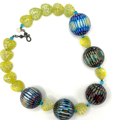 Collana vintage vetro - collana,