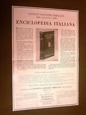 Pubblicità d'Epoca dei primi del '900 Enciclopedia Treccani
