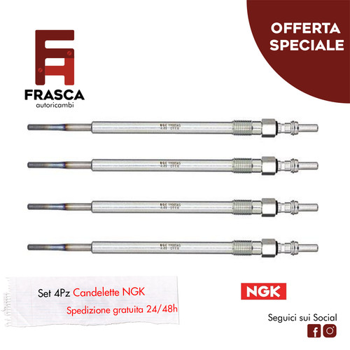Candelette pezzi ngk fiat - pezzi,