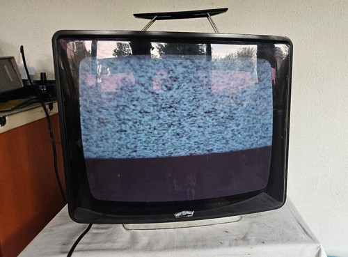 Televisore vintage bianco - televisore,