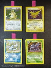 POKEMON TCG - Holo Vintage 4 Carte Set Fossil e Jungle - ITA- Condizione Varie
