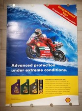 POSTER SHELL ITALIA DUCATI CAMPIONE DEL MONDO SUPERBIKE TROY 2001 02 96 x 68 CM