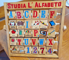 Studia L'Alfabeto - Gioco fatto completamente in legno ( lettere parole )