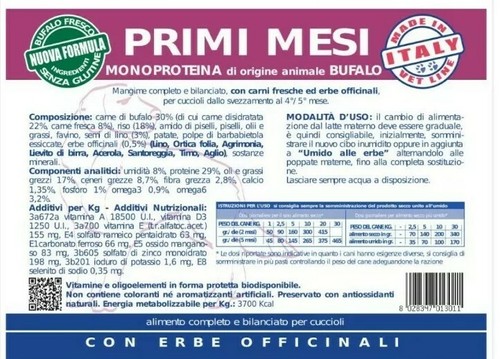 Vet line primi - mesi, bufalo