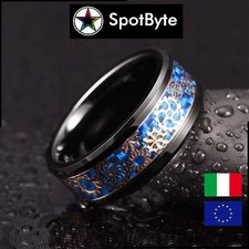 Anello uomo nero con - uomo,