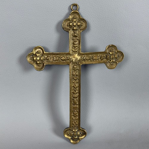 Crocifisso ottone parete - ottone,