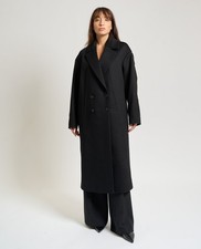 Cappotto lungo donna Boss doppiopetto in lana