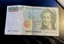 Italy 5000 Lire Year 1985 in